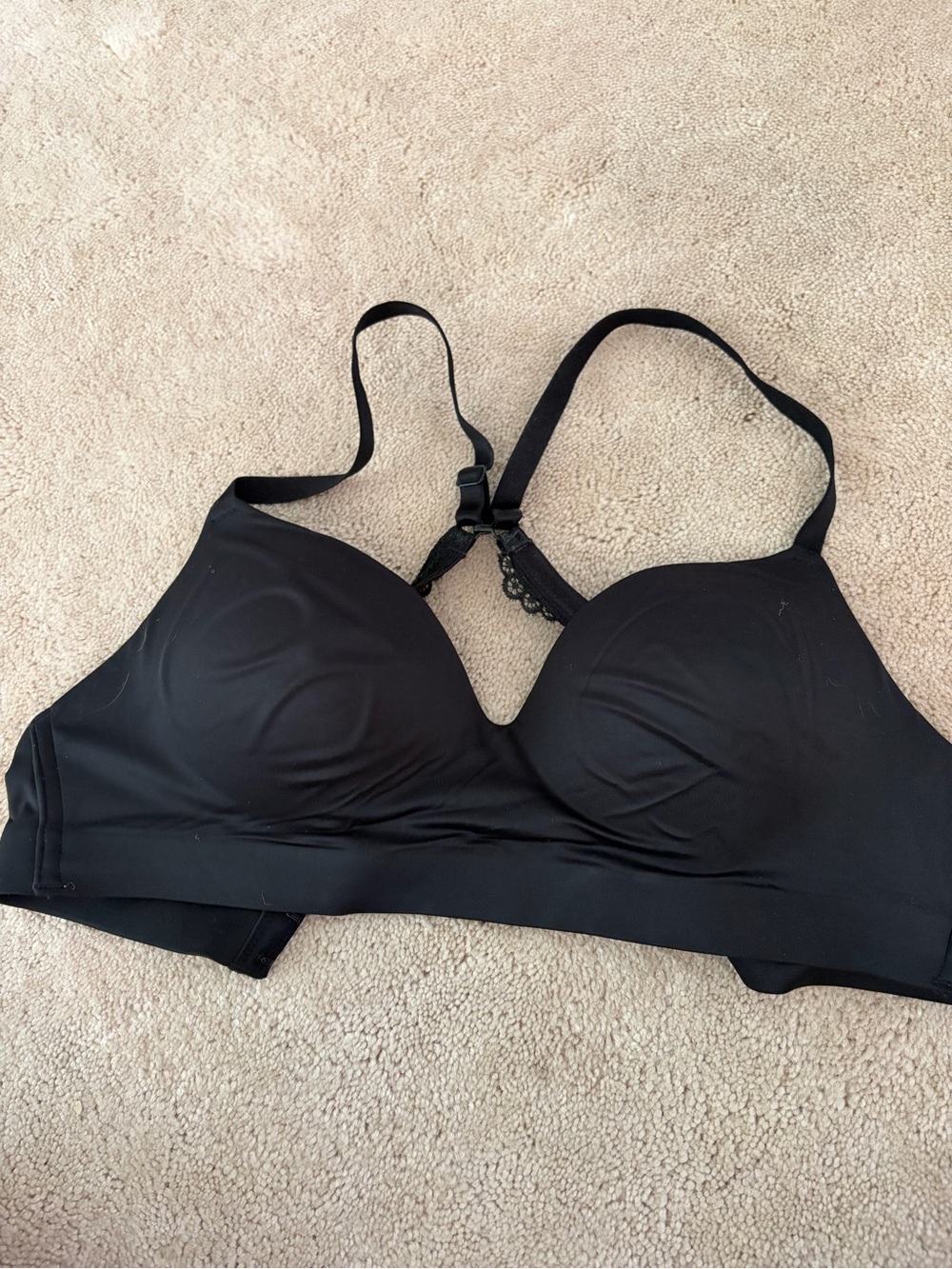 Soma Black Wireless Smooth T-Shirt Bra